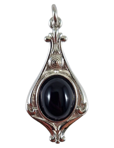 Barokke obsidiaanhanger