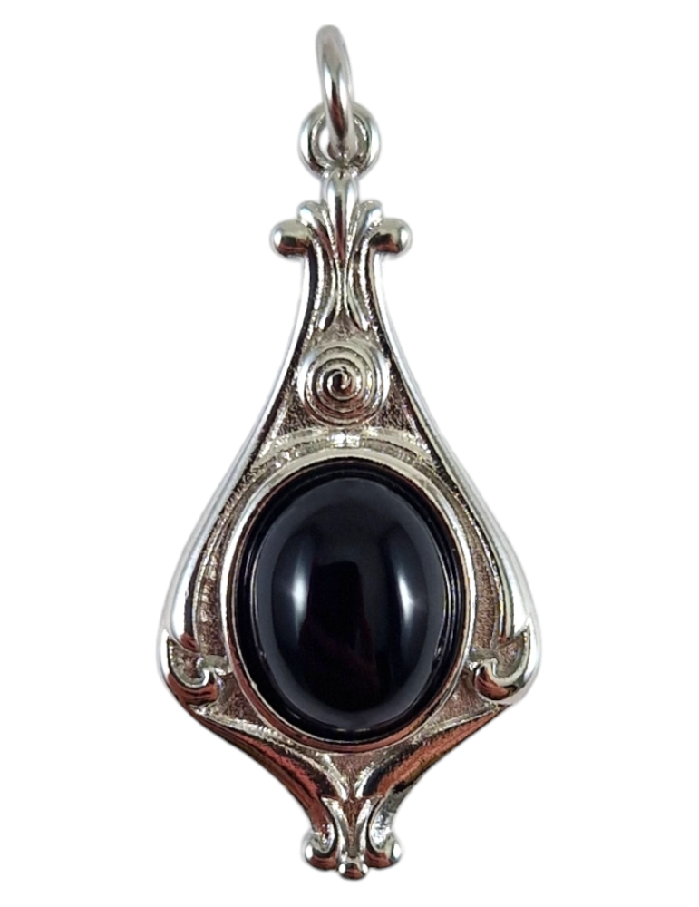 Barokke obsidiaanhanger