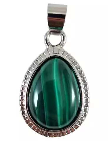 Malachite drop pendant