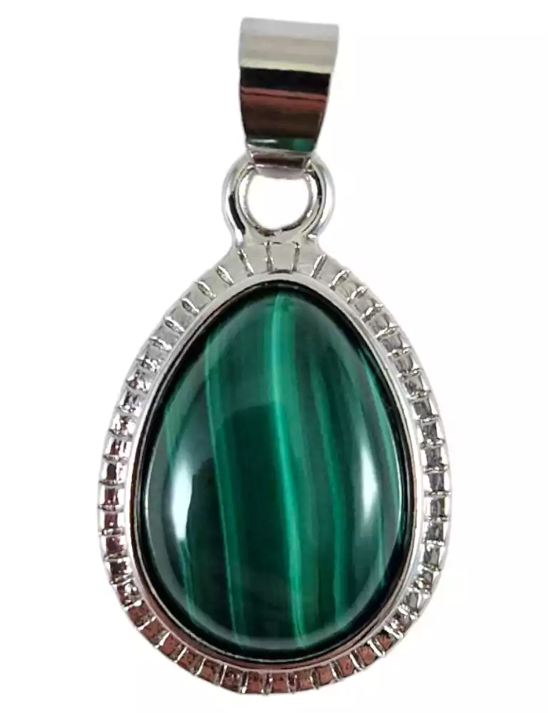 Malachite drop pendant