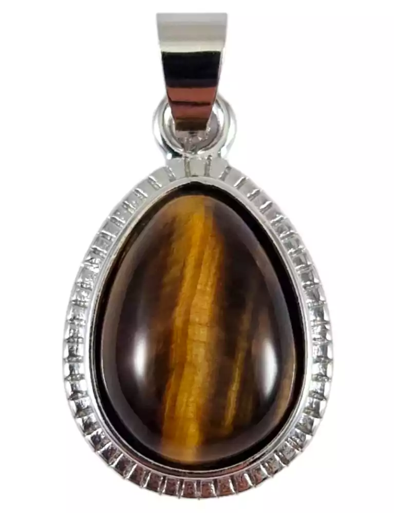 Tiger eye drop pendant