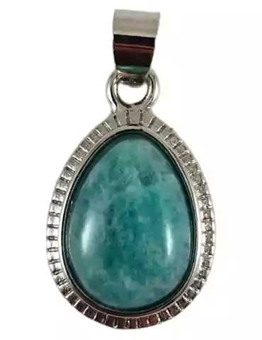 Amazonite drop pendant