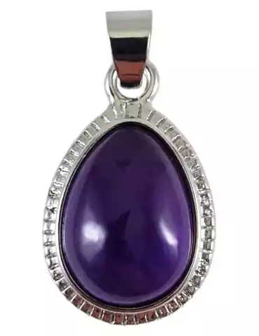 Amethyst Tropfen Anhänger