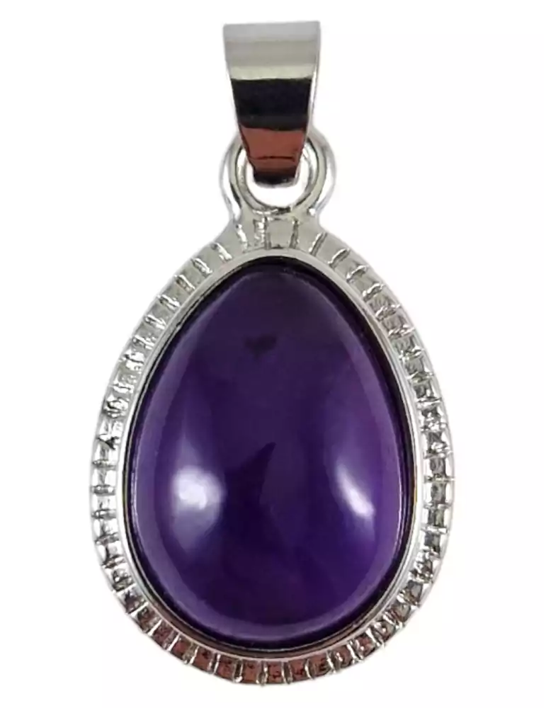 Amethyst drop pendant