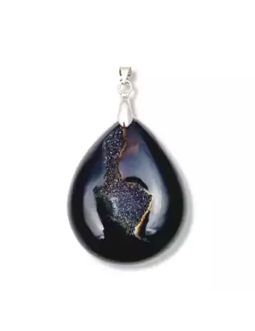 Pendentif onyx avec cristallisation A