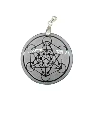 Pendentif Métatron inversé Obsidienne