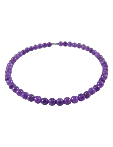 Amethyst necklace beads AA