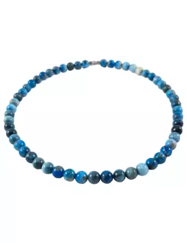 Blue Apatite Bead Necklace