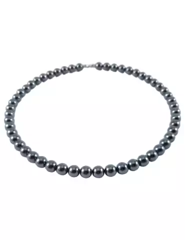 Collana di perle di ematite AA