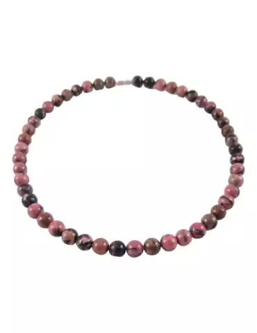 Rhodonite Bead Necklace A