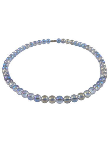 Aqua Aura Beads Necklace