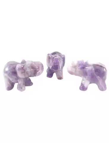 Amethyst carved elephant