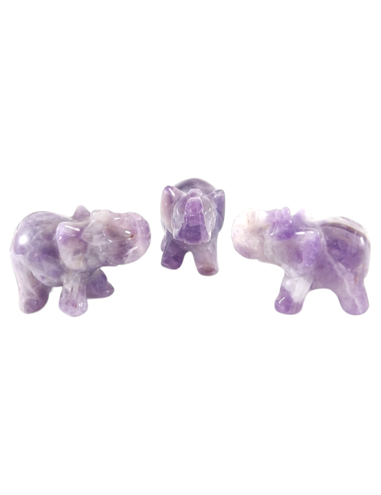 Amethyst geschnitzter Elefant