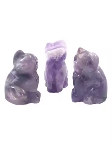 Amethyst carved cat