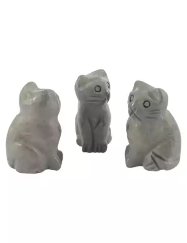 Chat sculpté en Pyrite