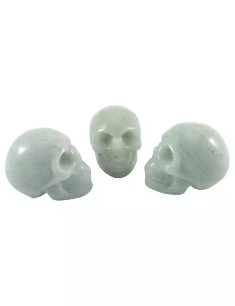 Aventurine carved skull