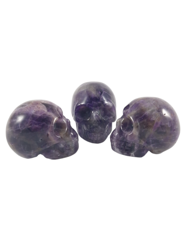 Amethyst carved skull