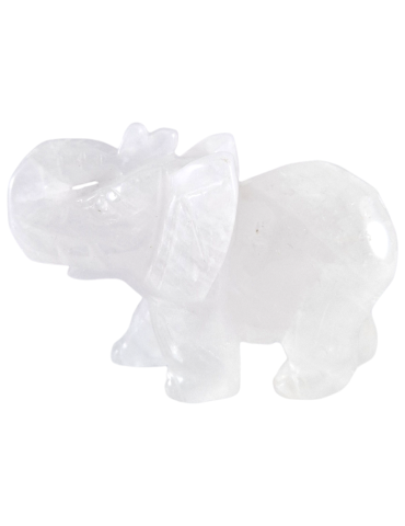 Elephant carved in Rock Crystal