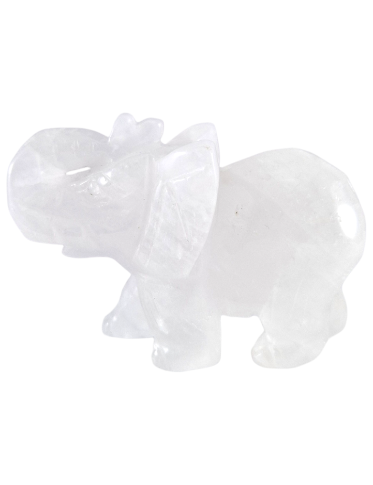 Elephant carved in Rock Crystal