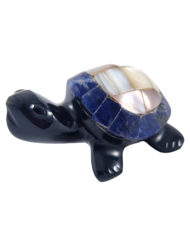 obsidiaan parelmoer schildpad S