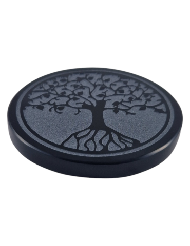 Black Obsidian Tree of Life Disk 7 cm