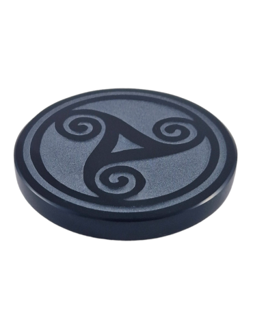 Black Obsidian Triskelion...