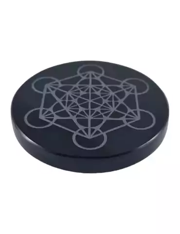 Disque Métatron obsidienne noire