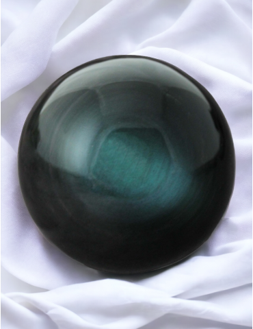  Lote esfera de olho celestial de obsidiana de 29 kg