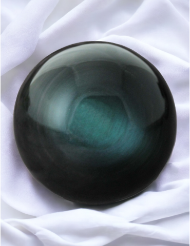 Esfera de ojo celestial de obsidiana AB 1kg