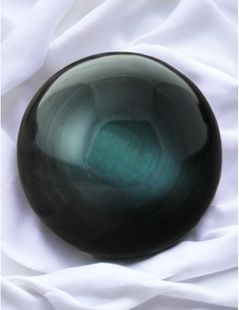 Esfera de ojo celestial de obsidiana AB 1kg