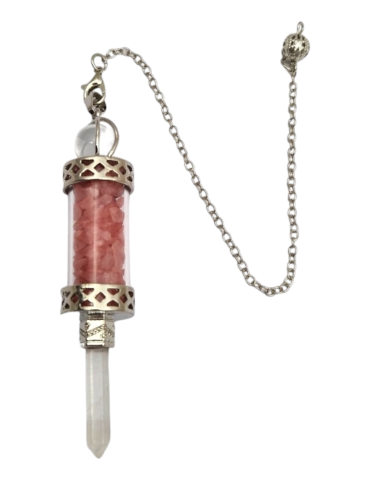 Pendule baguette quartz rose
