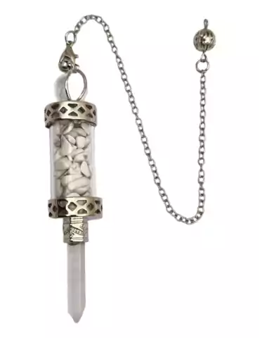 Pendule baguette howlite