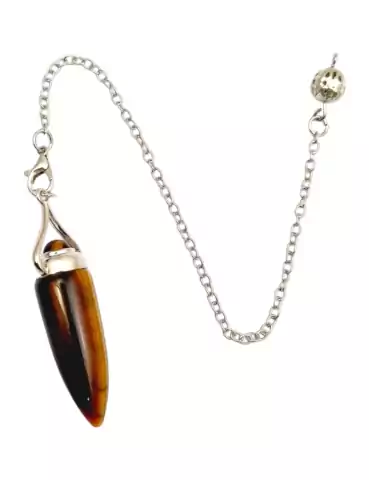 Long tiger's eye pendulum