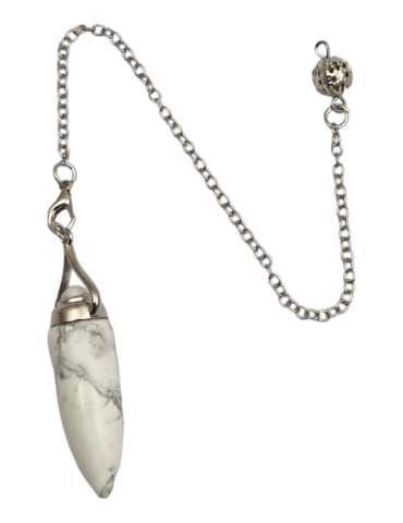 Long howlite pendulum