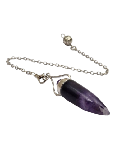 Long amethyst pendulum