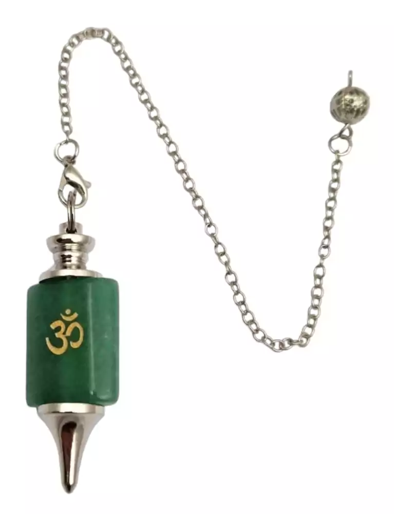 Aventurine Om pendulum