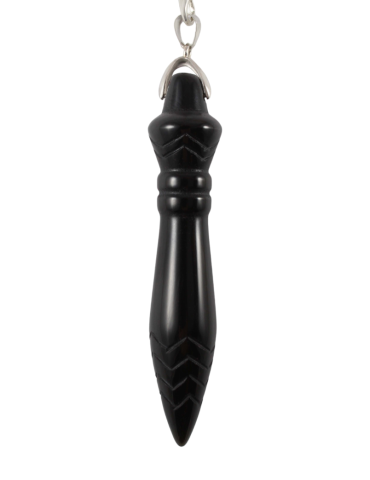 Thot XL Black Tourmaline Pendulum