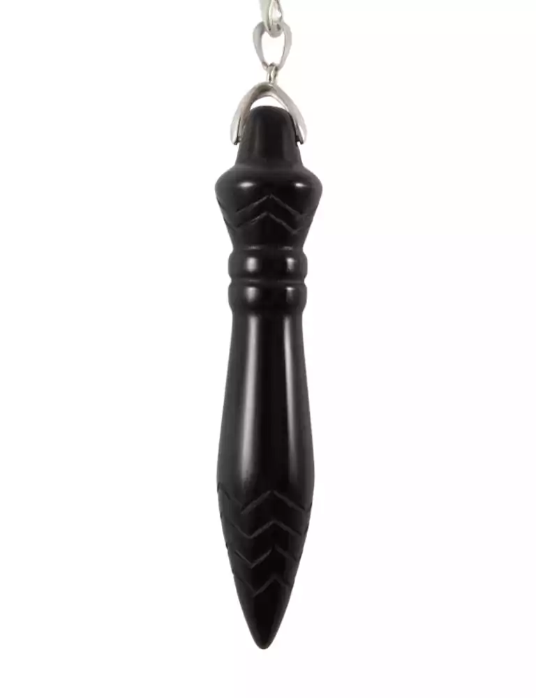 Thot XL Black Tourmaline Pendulum