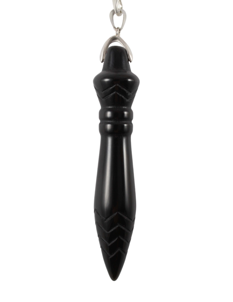 Thot XL Black Tourmaline Pendulum