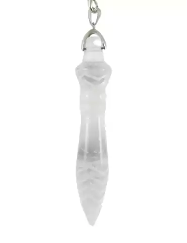 Thot XL Rock Crystal Pendulum