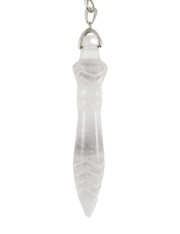 Thot XL Rock Crystal Pendulum