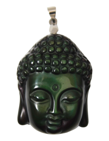 Siddhartha hoofd hanger obsidiaan Hemel oog AB