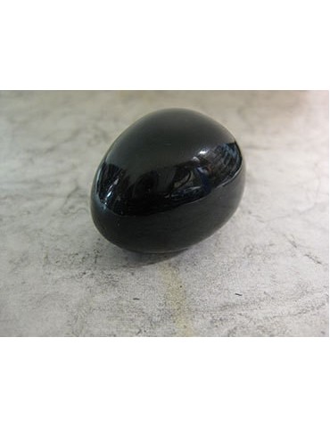 Pedra rolada obsidiana negra