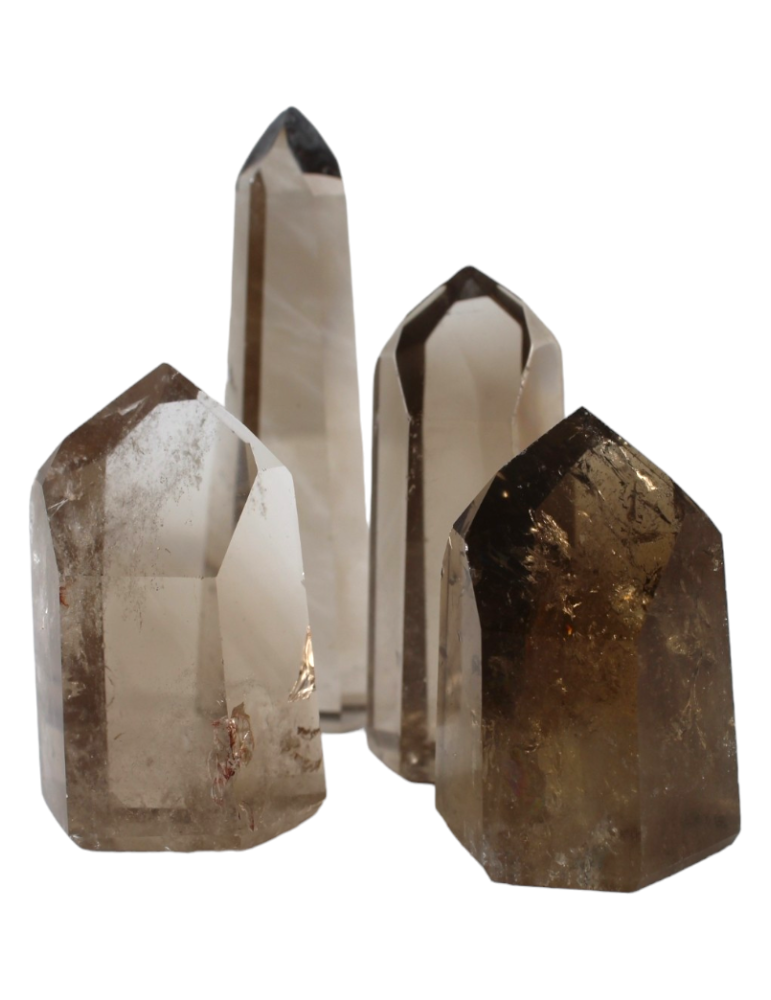 Smoky quartz crystal prism