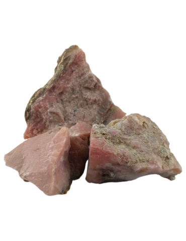 Raw pink opal stone 3-12 cm