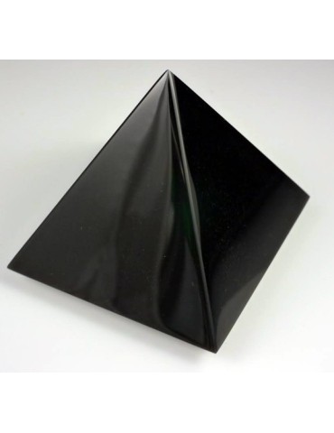 Pyramide 7 cm schwarzer Obsidian