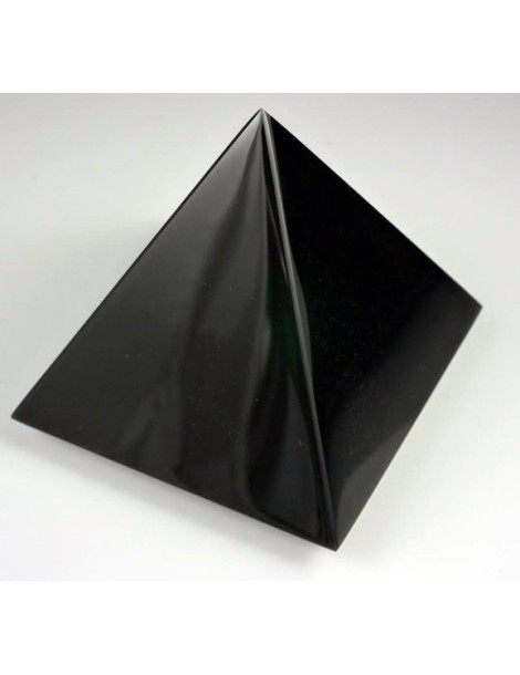 Piramide 7 cm zwarte obsidiaan