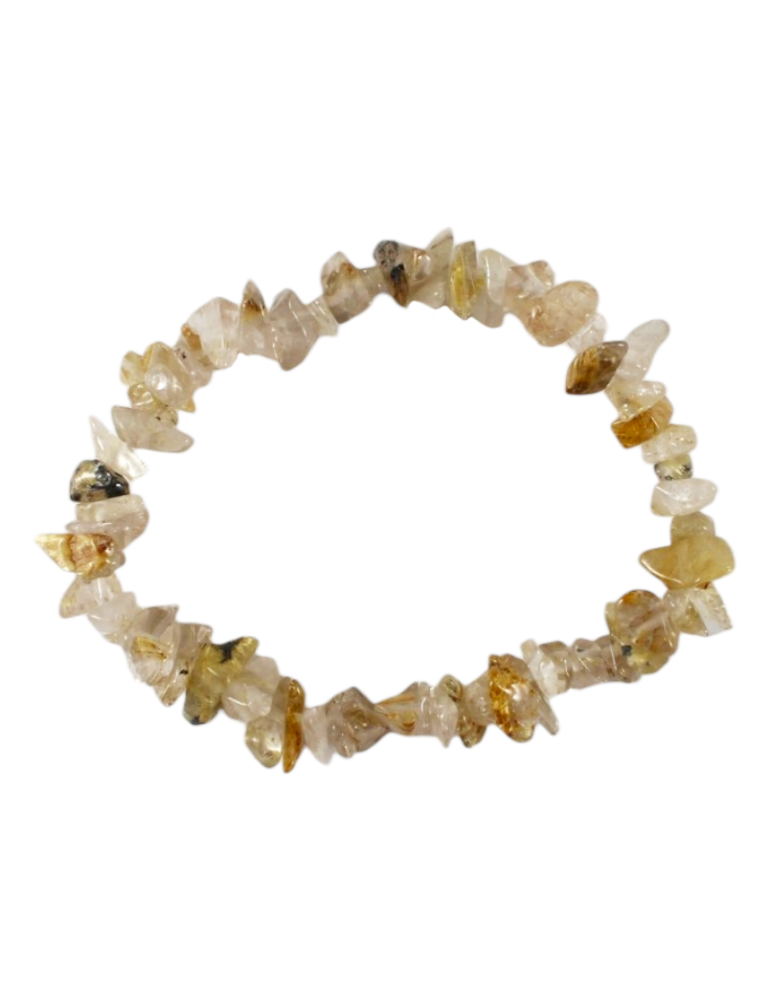 Rutile Quartz Chips Bracelet Set of 10