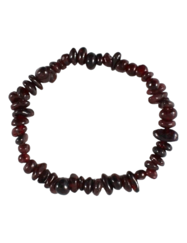 Garnet Chips Bracelet Set of 10