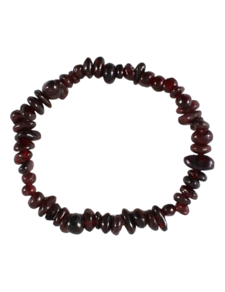 Garnet Chips Bracelet Set of 10